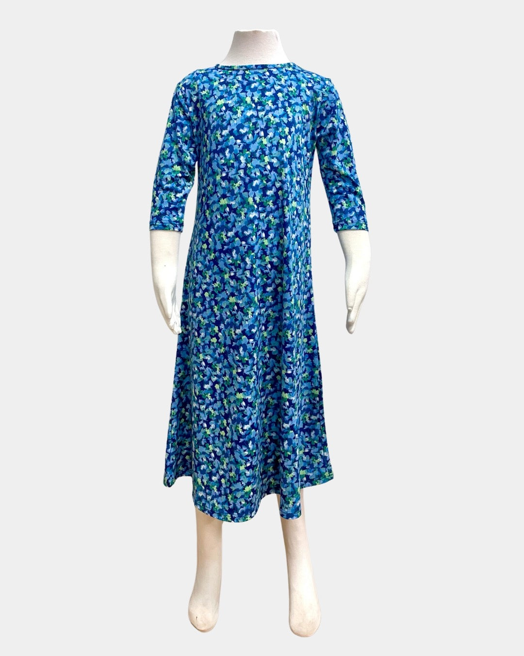 Girls Tunic Dress -  Blue Floral