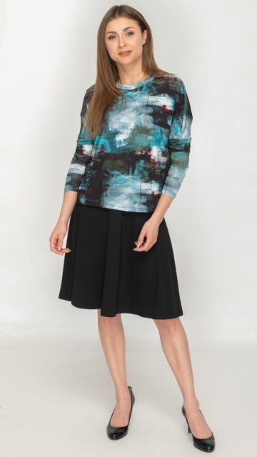 Dolman Monkey Top - Jersey Print