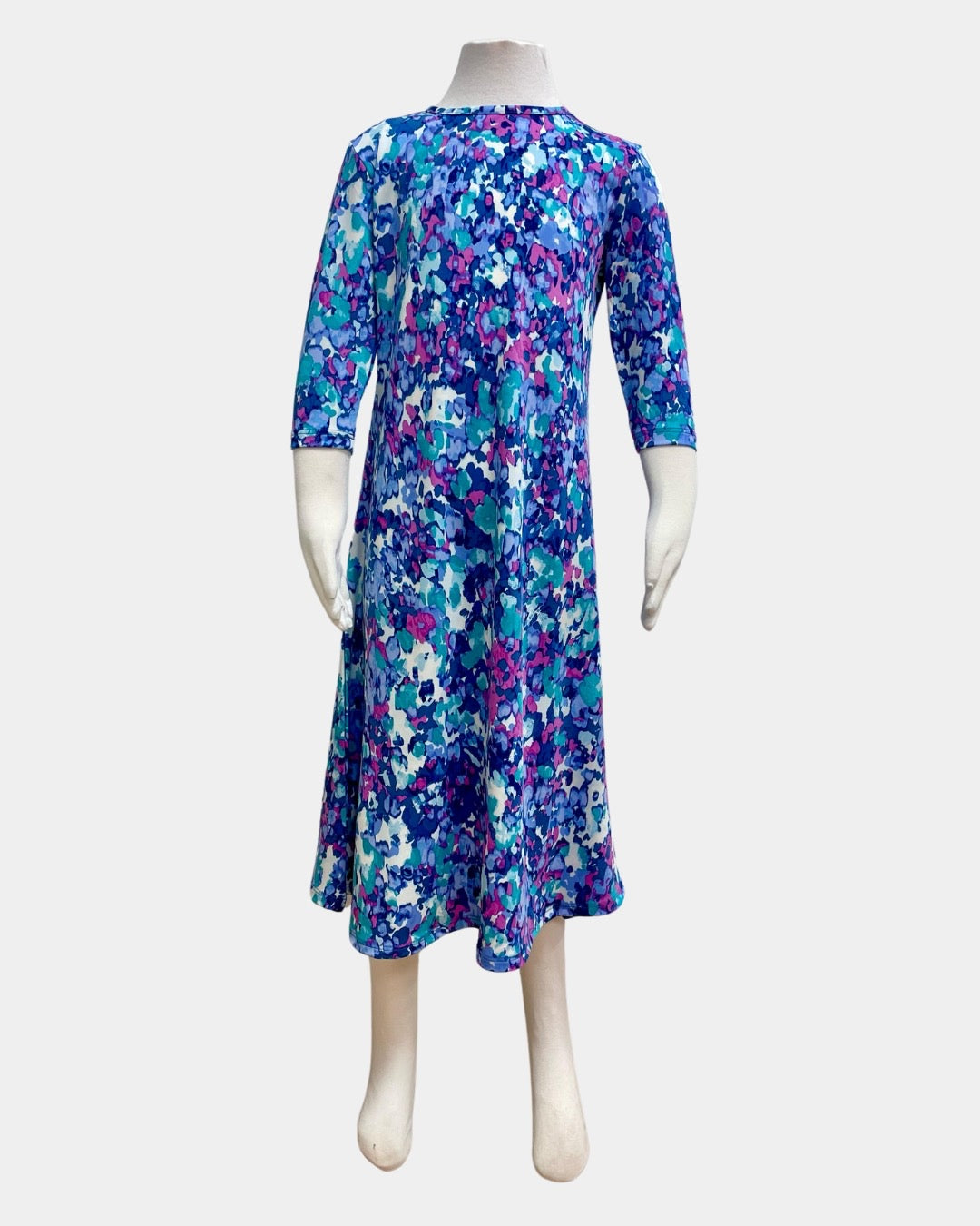 Girls Tunic Dress -  Purple Floral