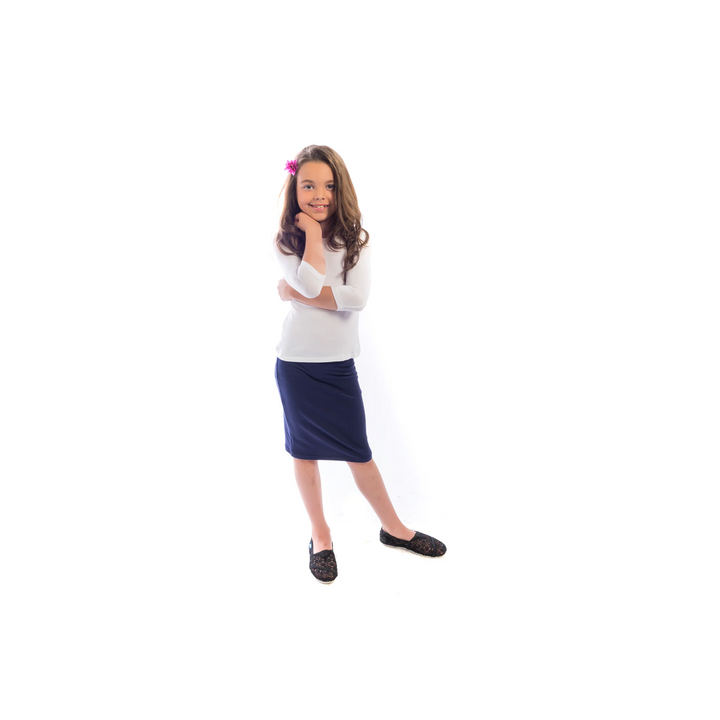 Girls Pencil Skirts- Soft Terry