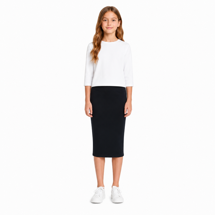Girls Pencil Skirts- Soft Terry