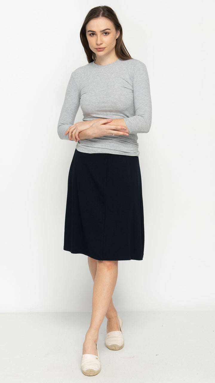 Soft Terry Flare Skirt