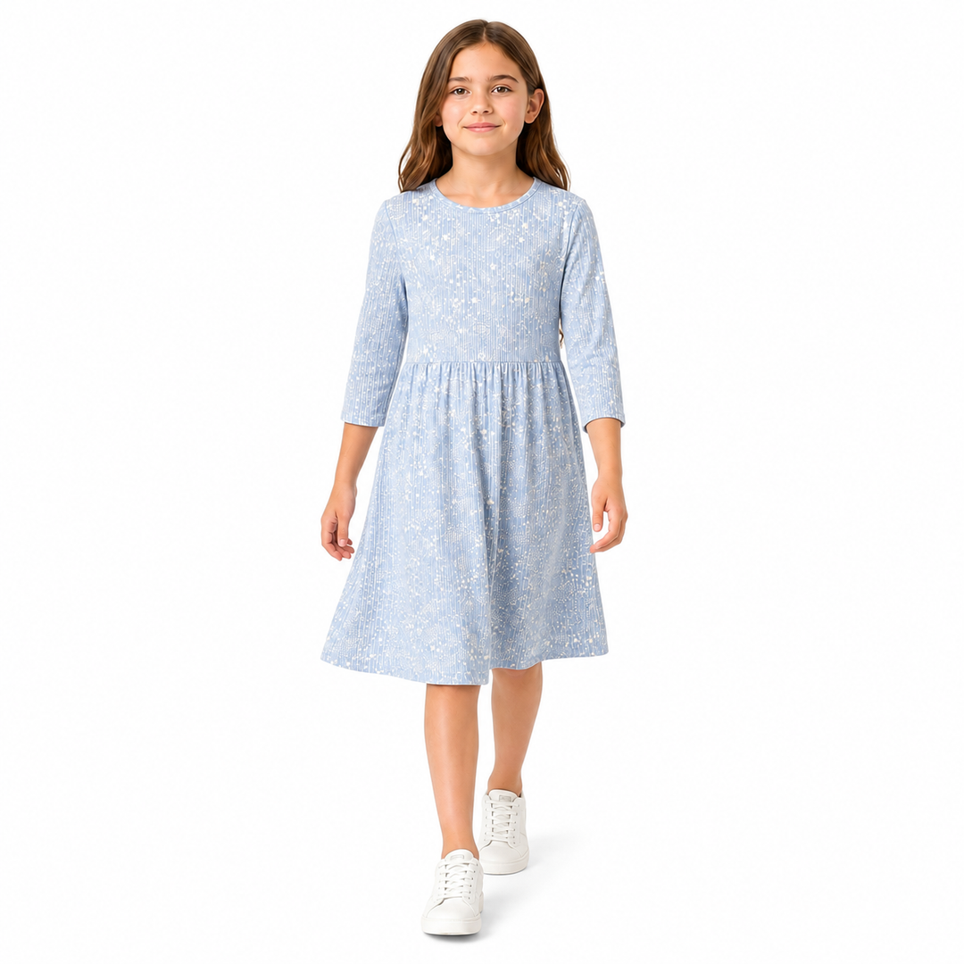Girls Ribbed Play Dress
