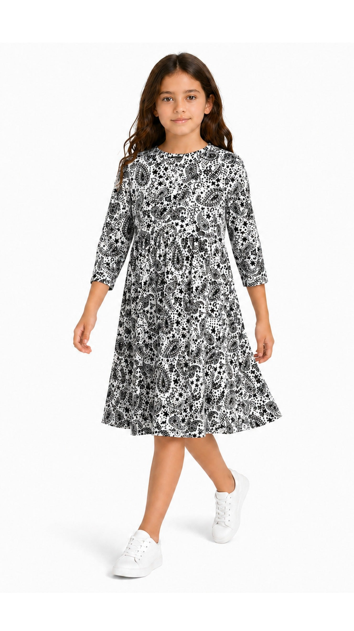 Girls Play Dress Ribbed