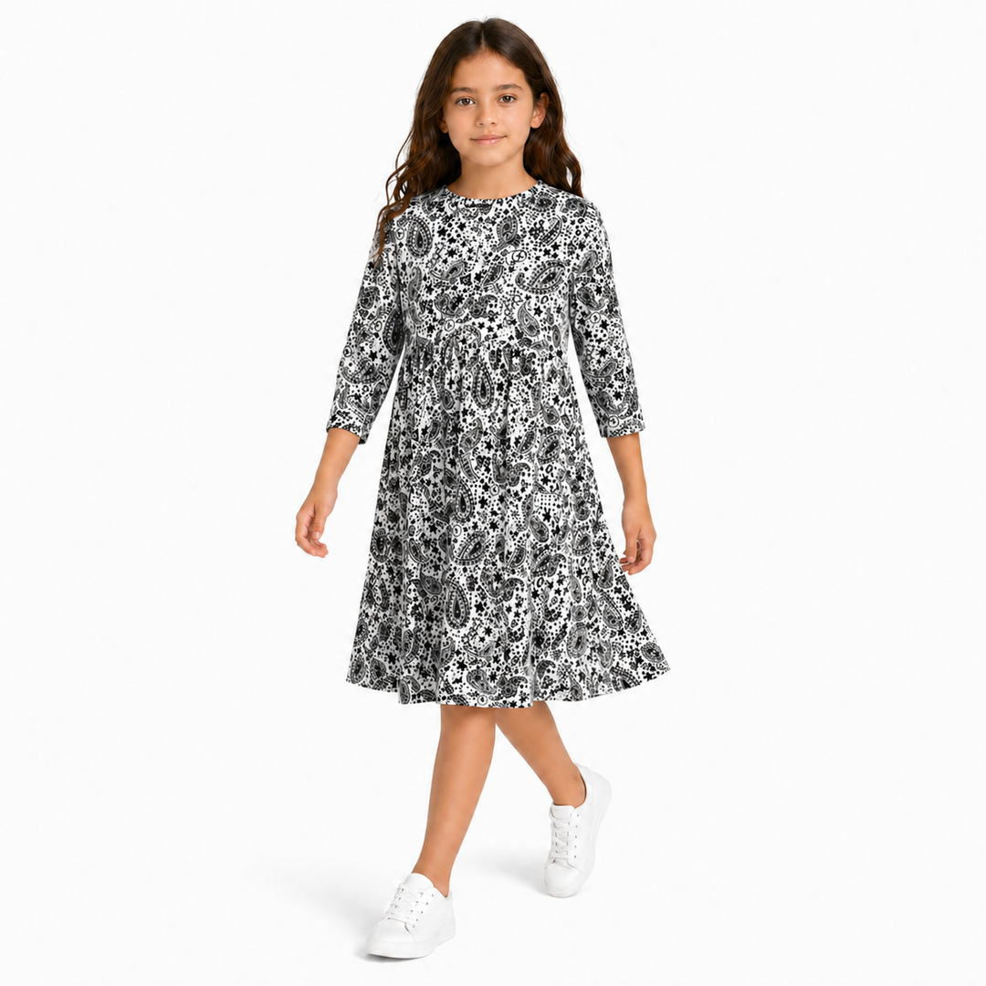 Girls Play Dress Ribbed
