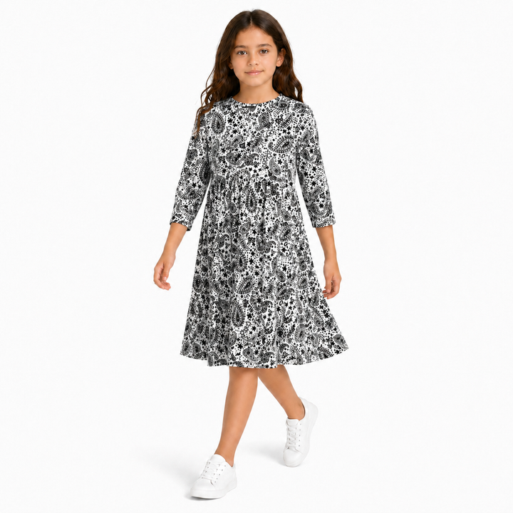 Girls Play Dress Ribbed
