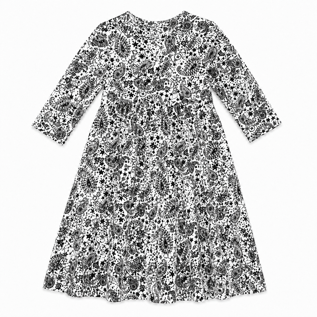 Girls Play Dress Ribbed