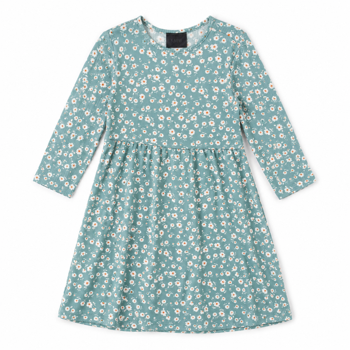Girls Play Dress - Mint Ditsy Floral