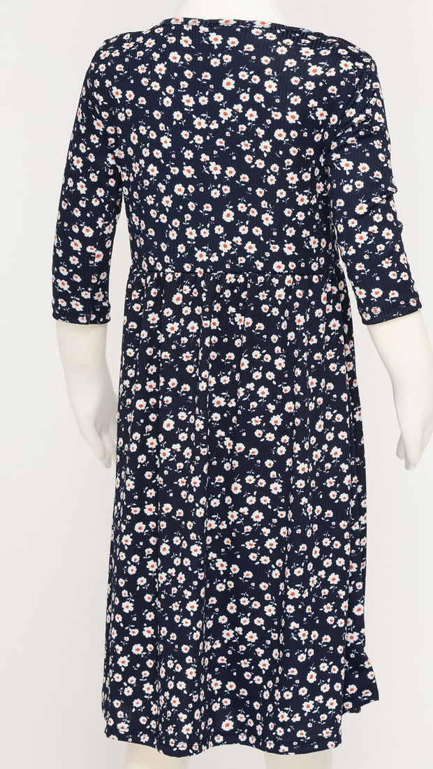 Girls Play Dress - Navy Floral