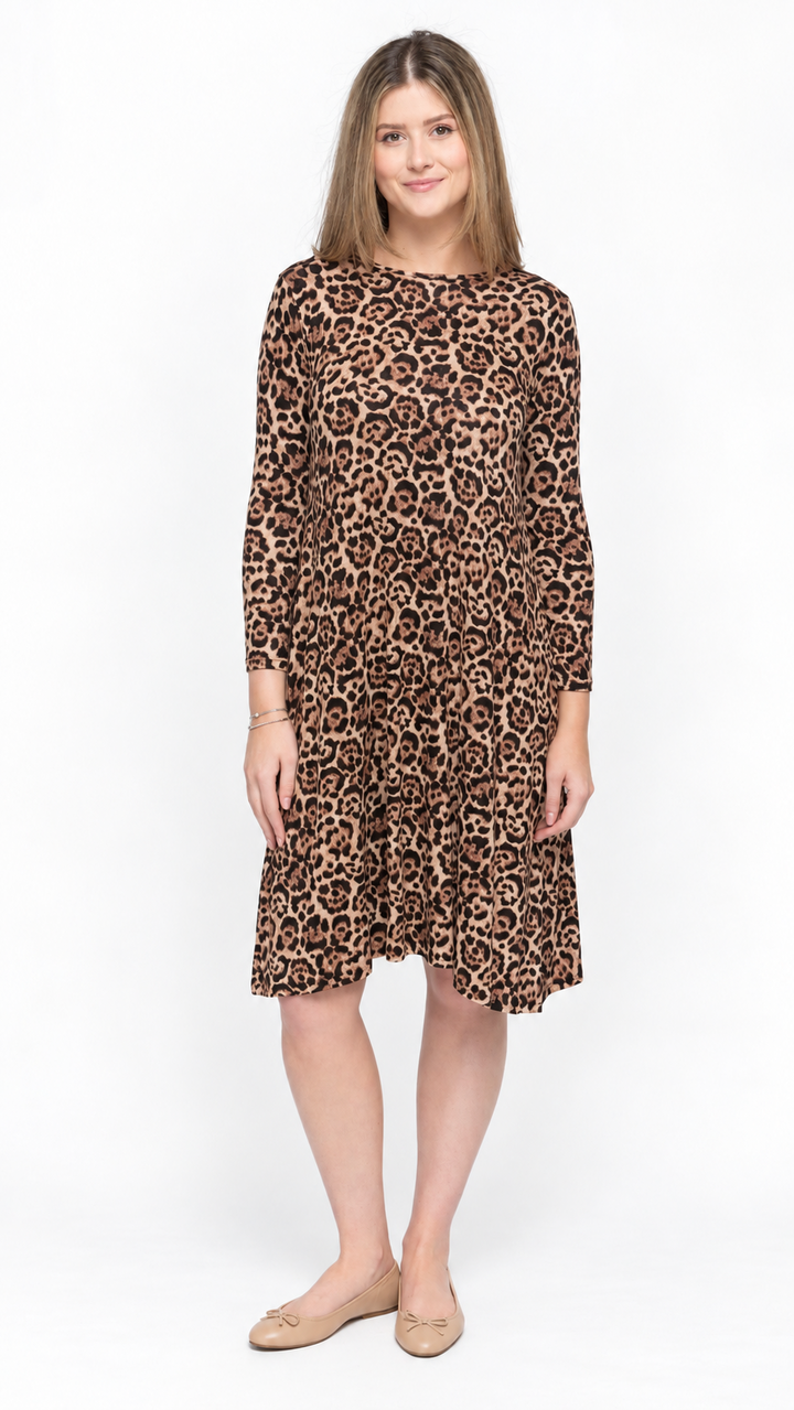 Jersey Leopard Dress