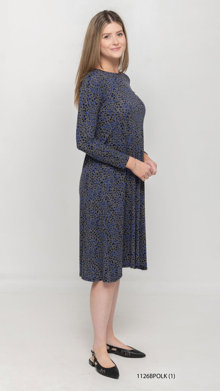 A-Line Polka Dot Dress