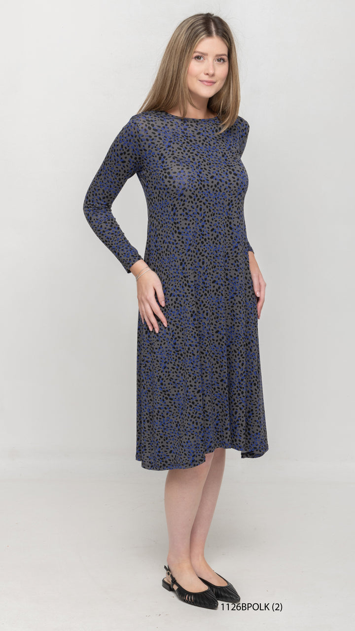 A-Line Polka Dot Dress