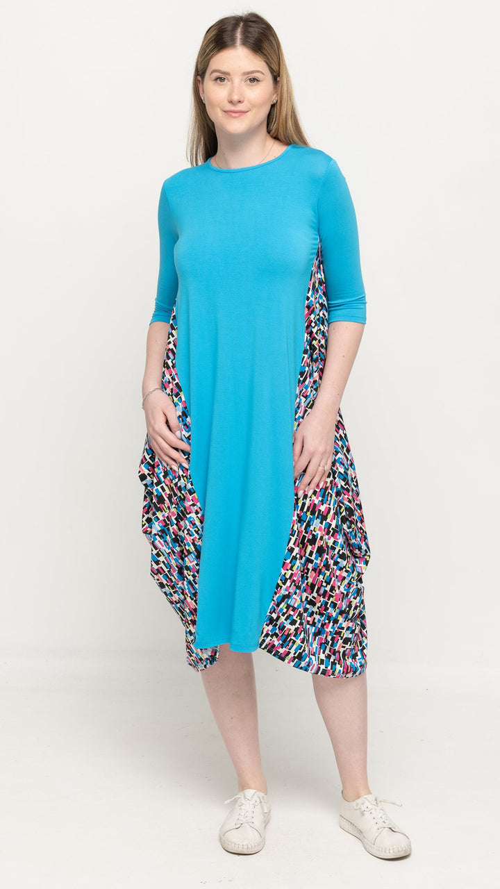 Boho Dress - Abstract Print Insert