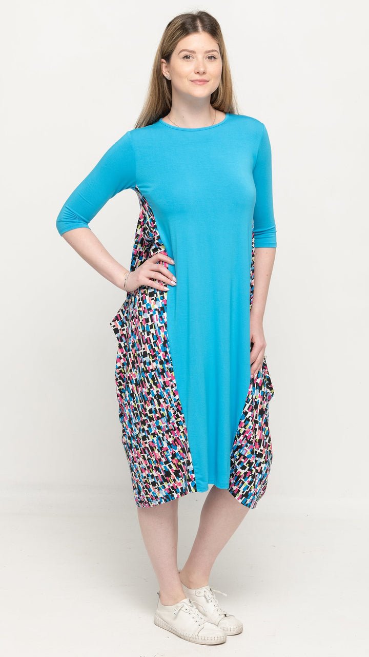 Boho Dress - Abstract Print Insert