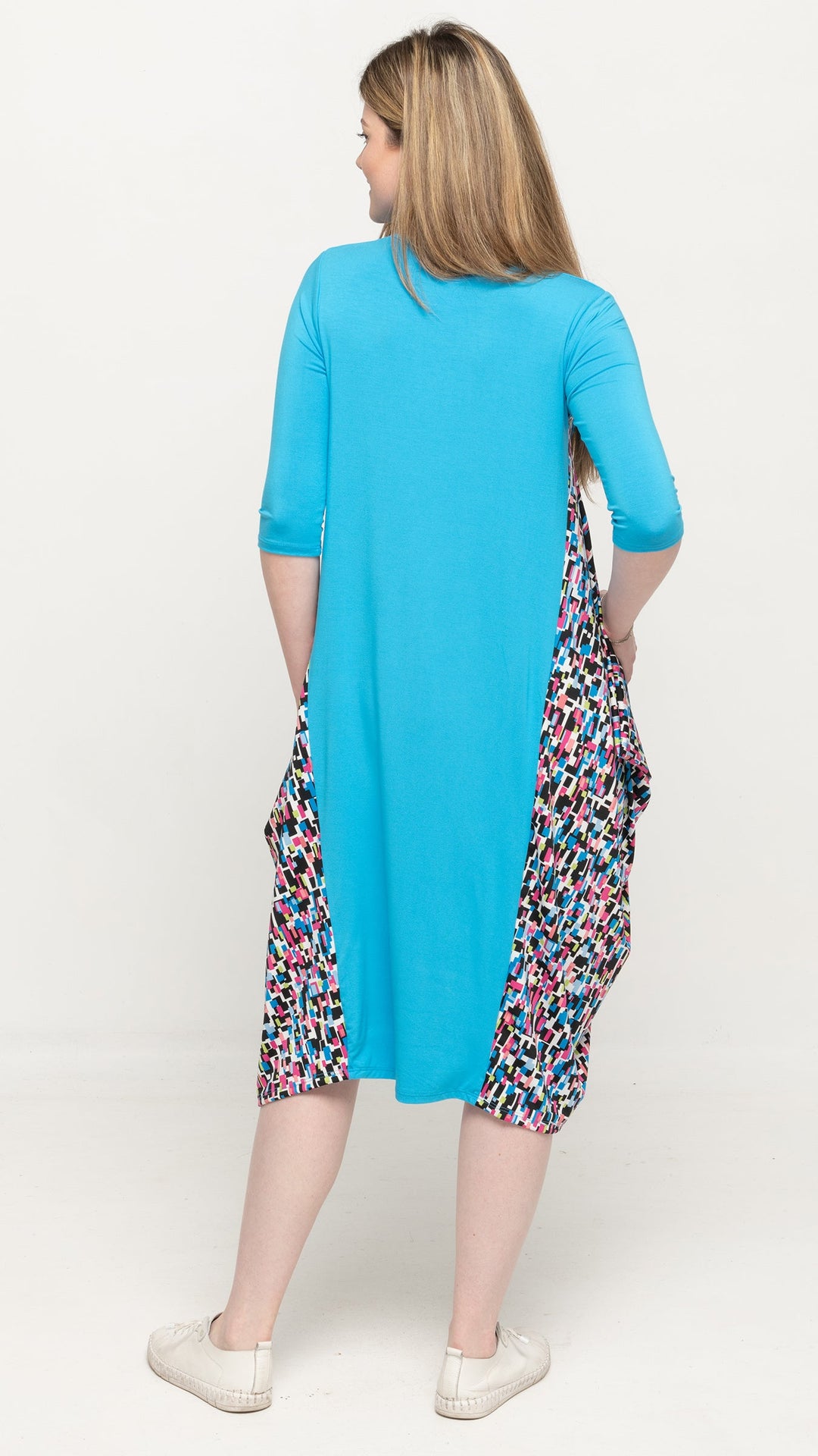 Boho Dress - Abstract Print Insert