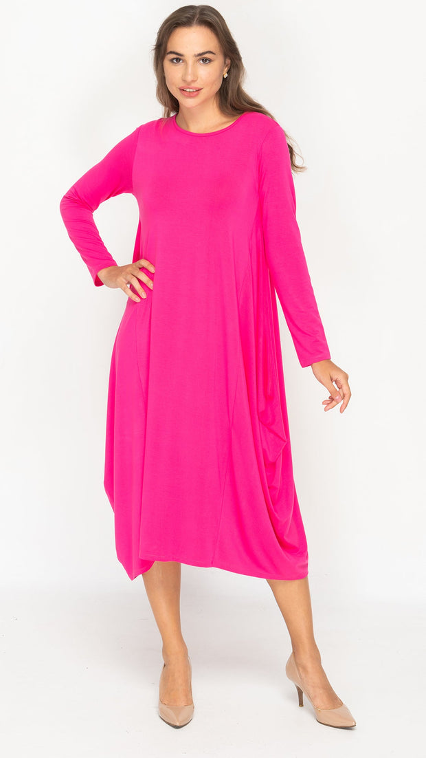 Boho Dress - Fuscia