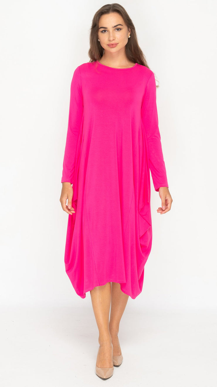 Boho Dress - Fuscia