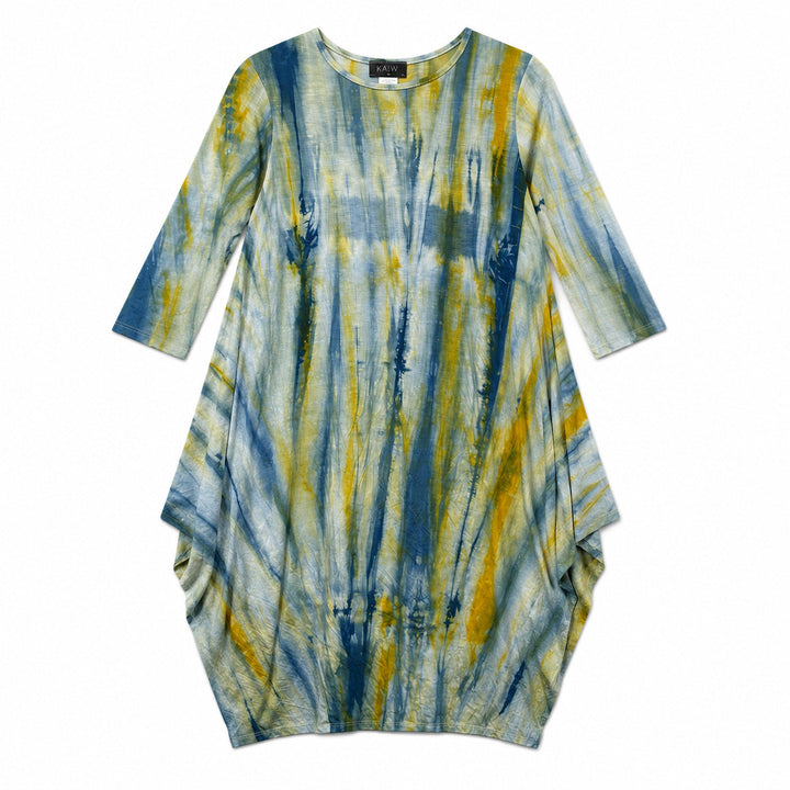 Boho Dress Green Tie Dye