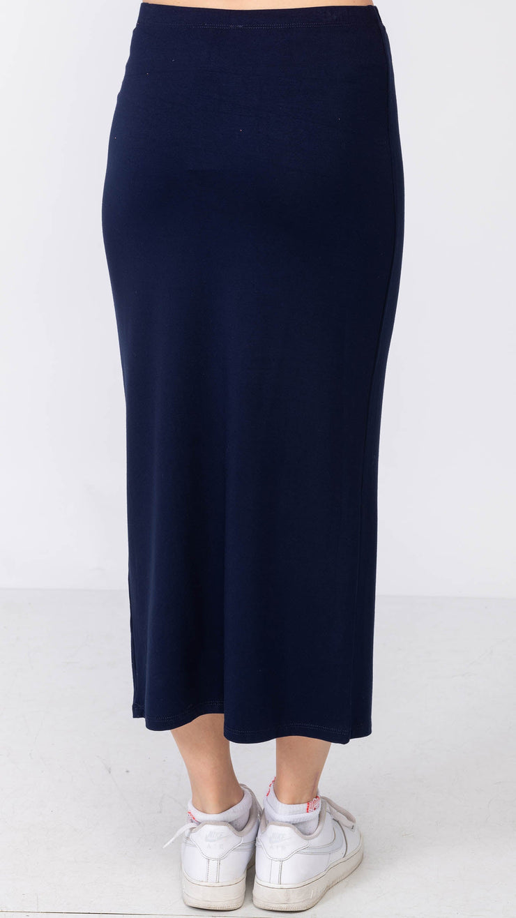 Midi Tube Skirt - Navy