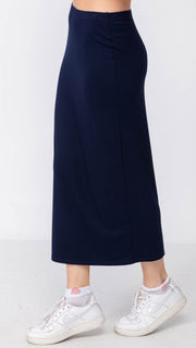 Midi Tube Skirt - Navy