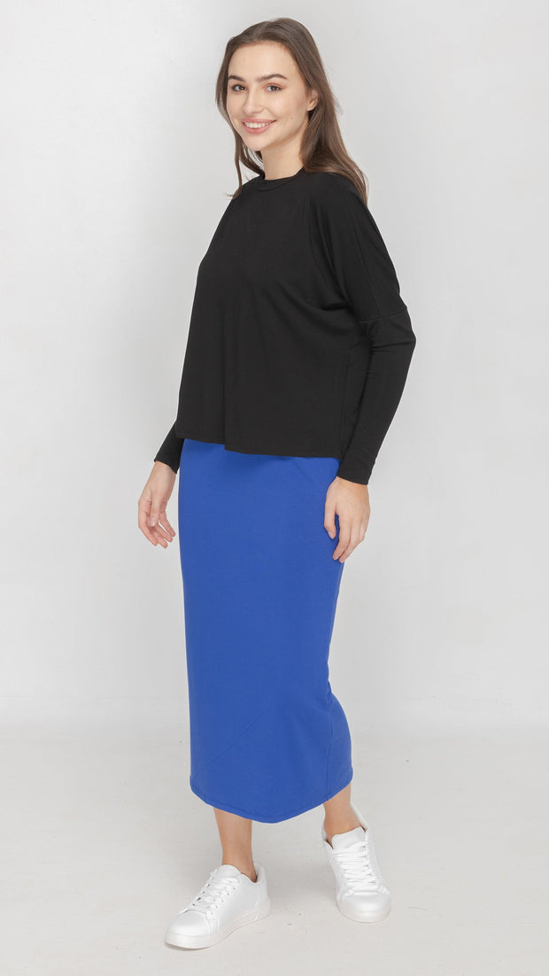 Midi Tube Skirt - Royal Blue