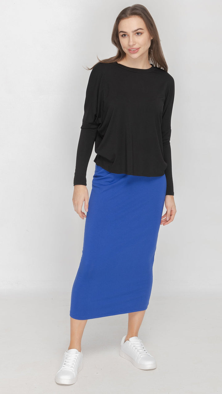 Midi Tube Skirt - Royal Blue