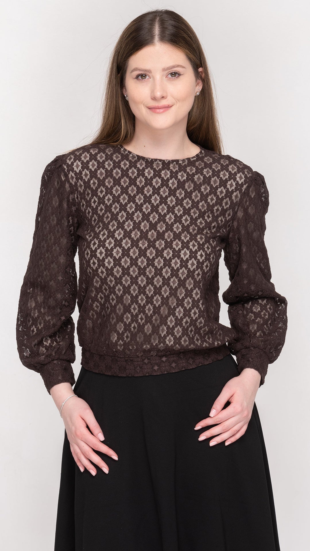 Puff Sleeve Top - Lace