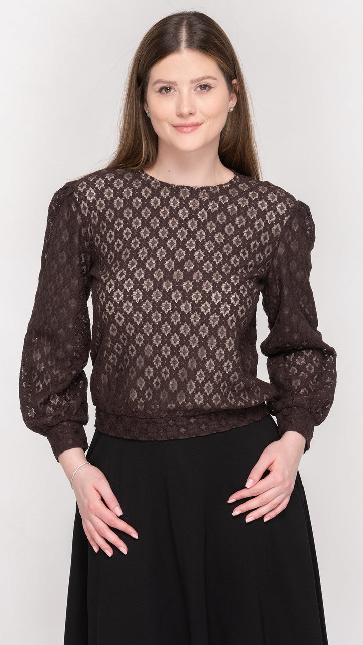 Puff Sleeve Top - Lace