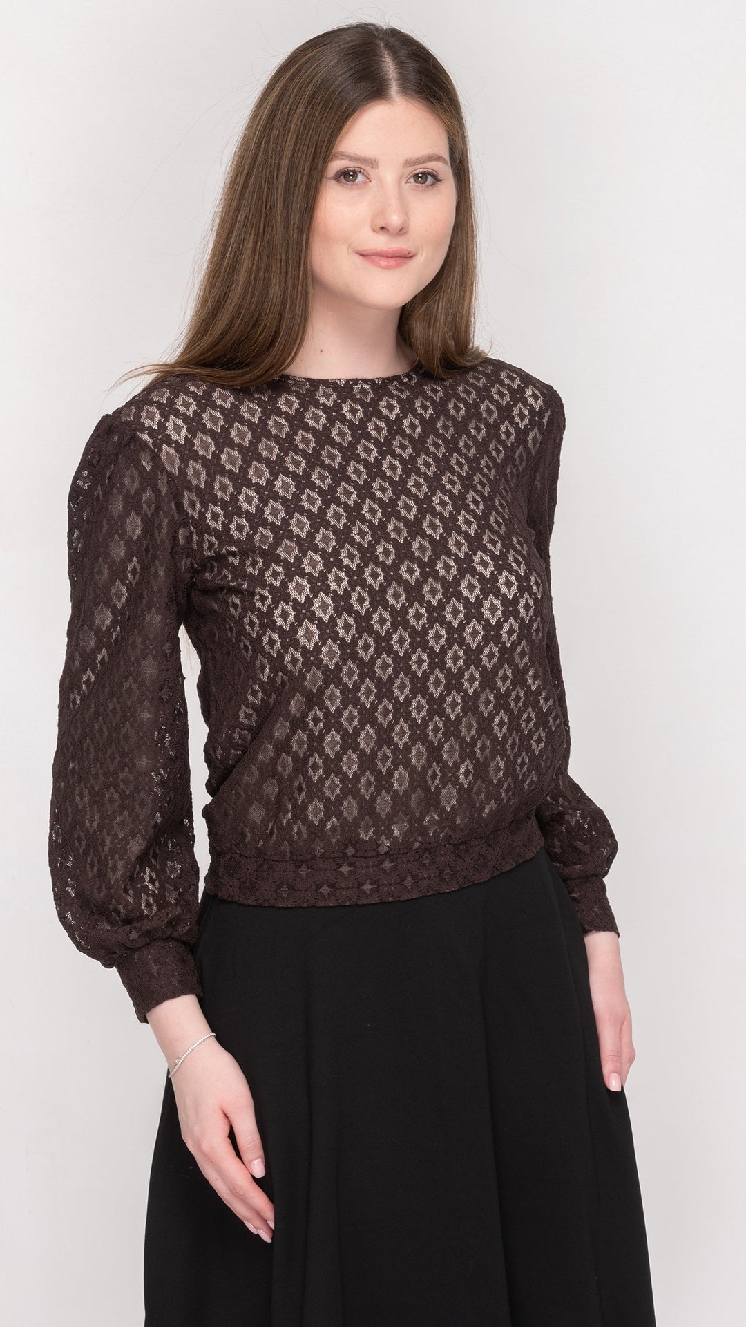 Puff Sleeve Top - Lace