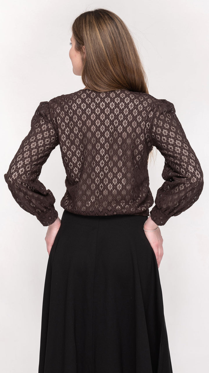 Puff Sleeve Top - Lace