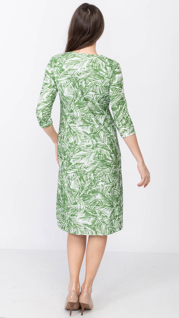 A-Line Dress - Green Ivy