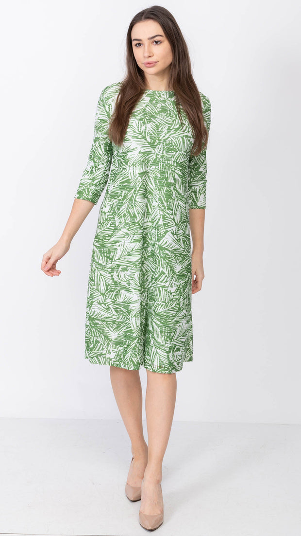 A-Line Dress - Green Ivy