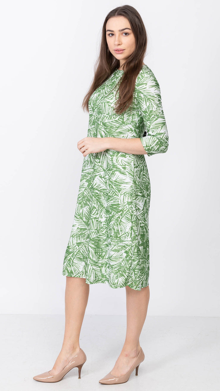 A-Line Dress - Green Ivy