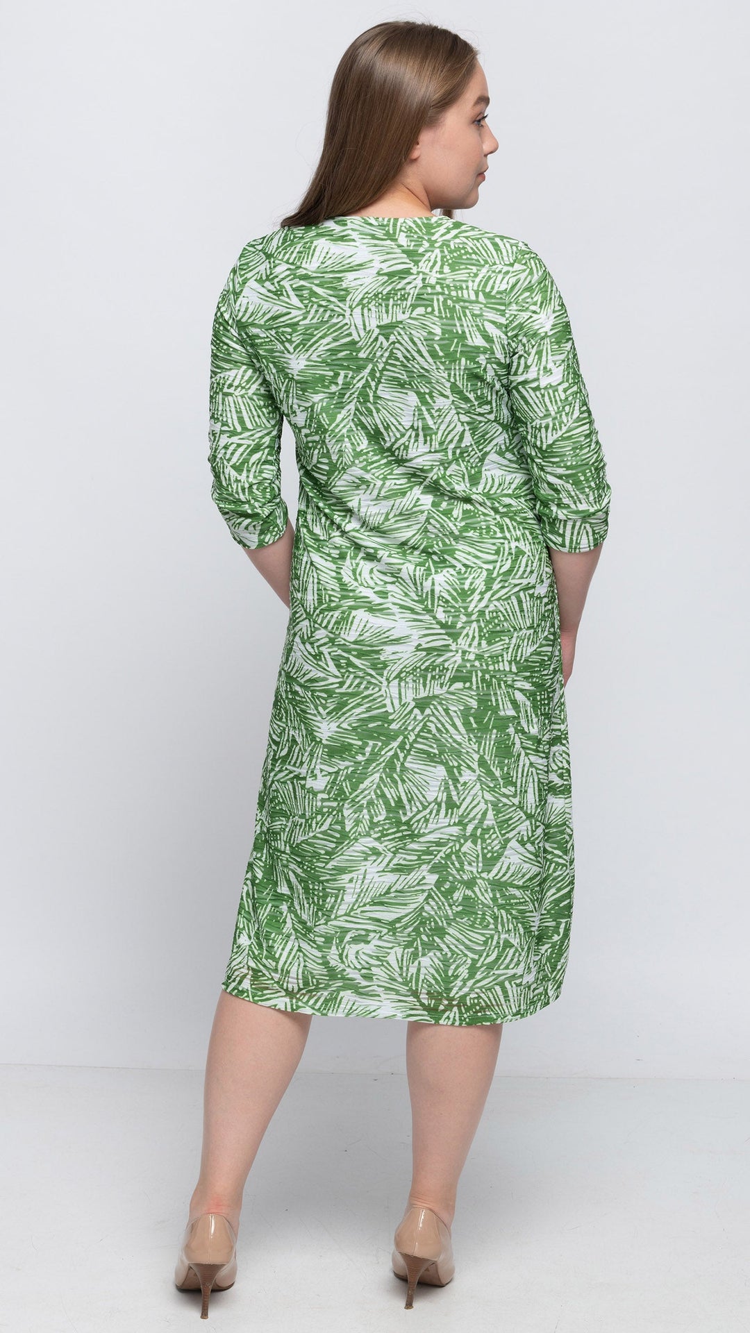 A-Line Dress - Green Ivy