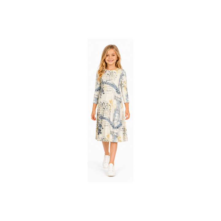 Girls Tunic Dress - Graffiti Print