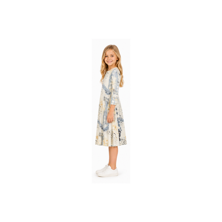 Girls Tunic Dress - Graffiti Print