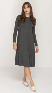 A-Line Dress - Bamboo Jersey Charcoal