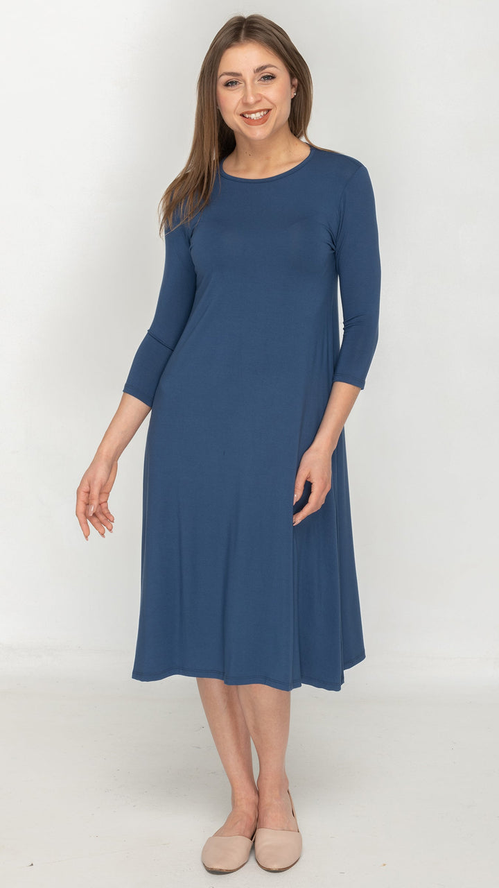 1526 Bamboo Jersey Dress Denim