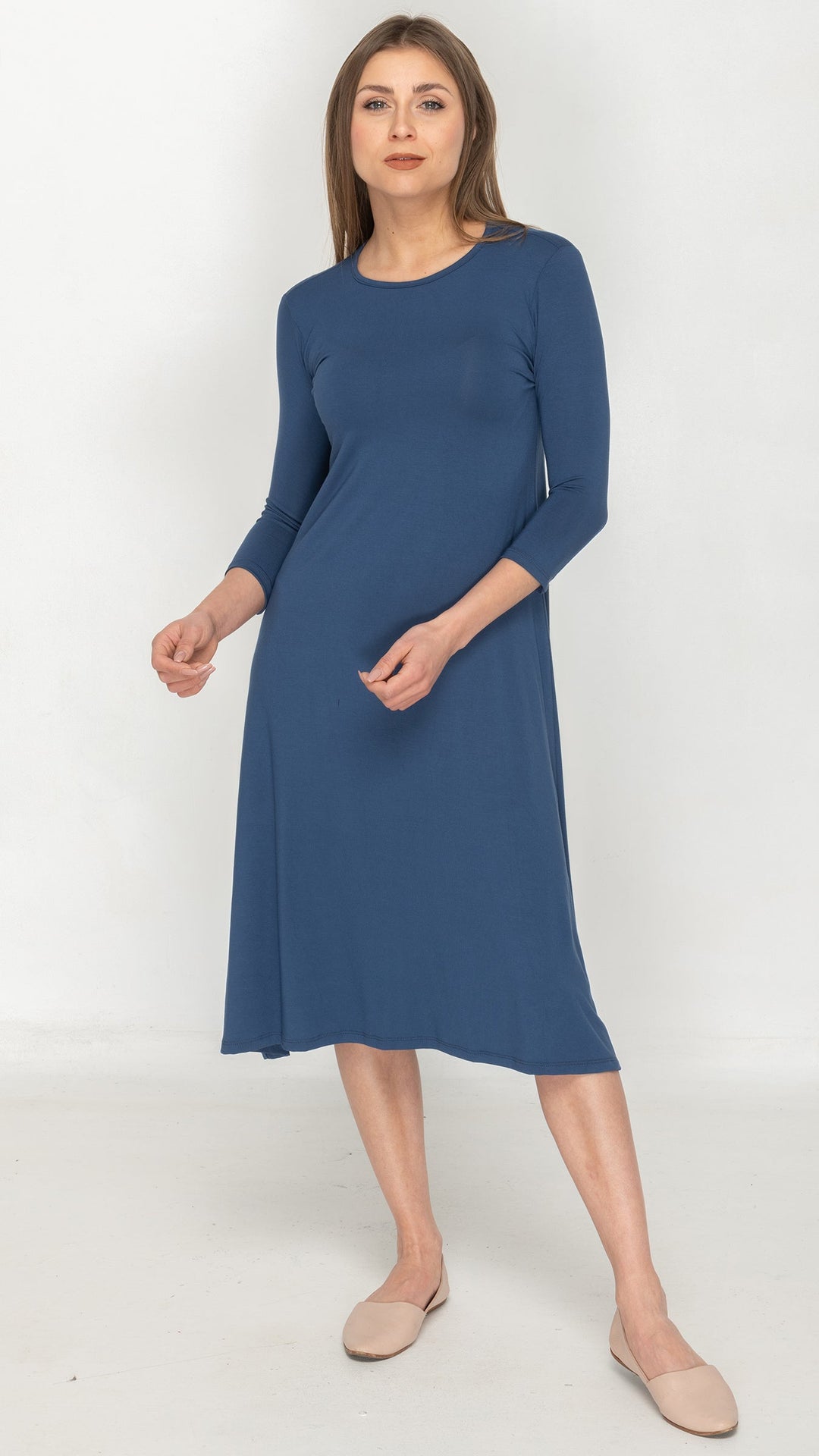 1526 Bamboo Jersey Dress Denim
