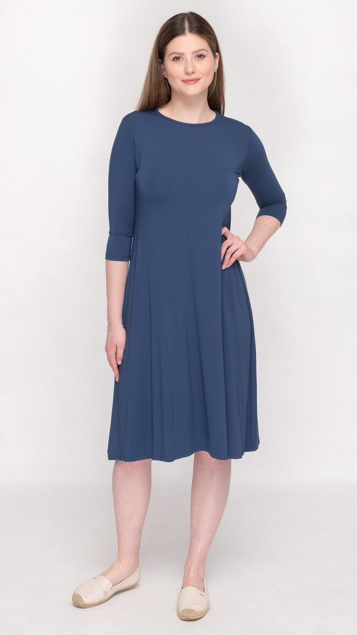 1526 Bamboo Jersey Dress Denim