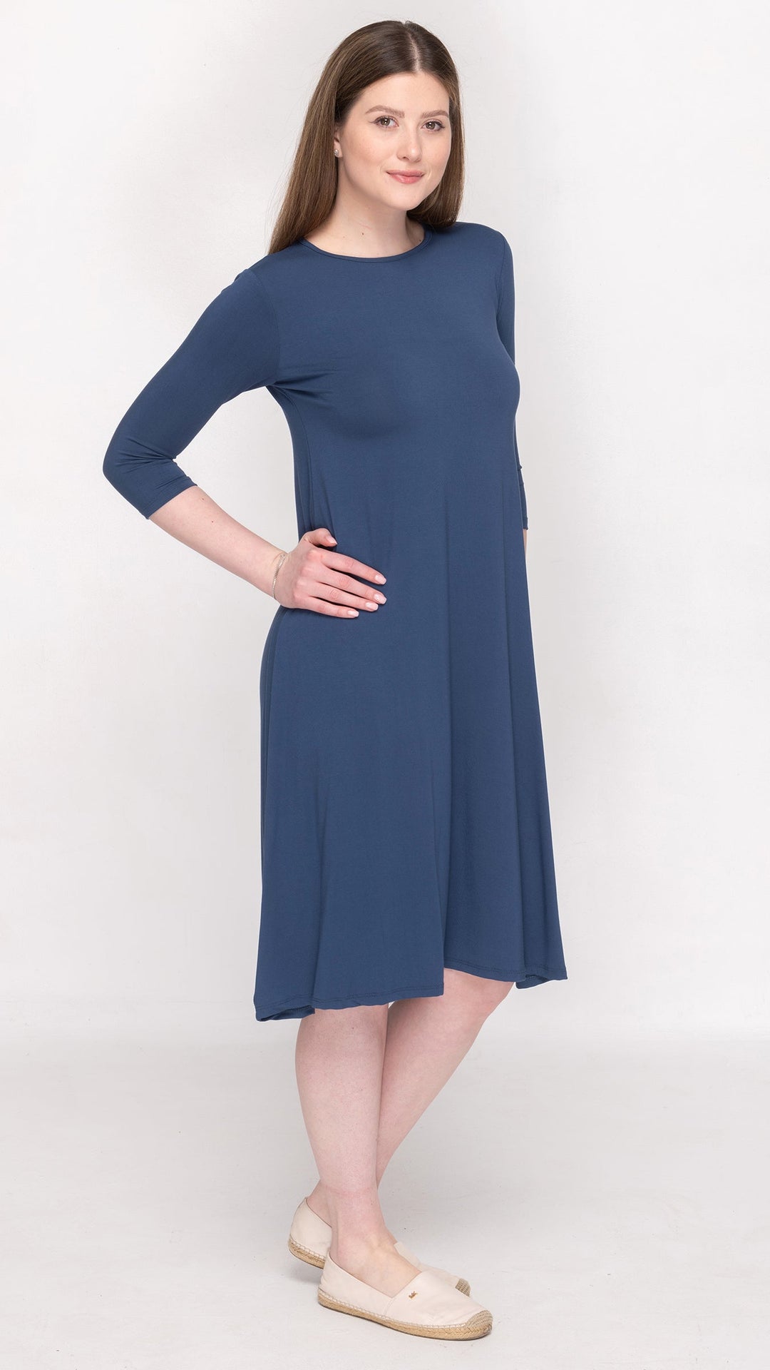 1526 Bamboo Jersey Dress Denim