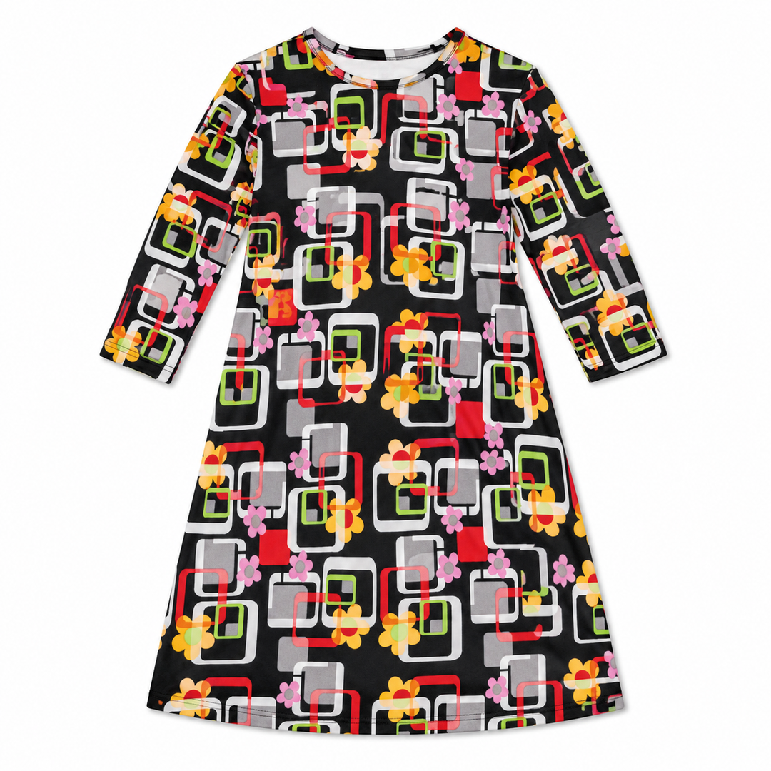 Girls Tunic Dress - Multi Color