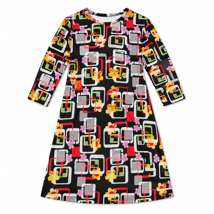 Girls Tunic Dress - Multi Color