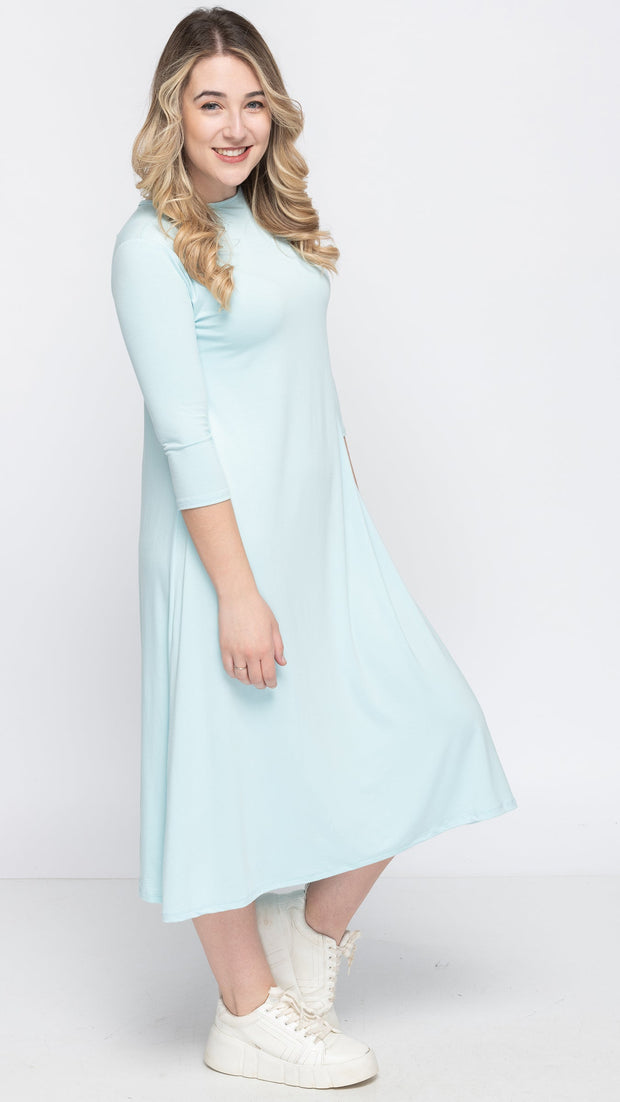 A-Line Dress Bamboo Jersey - Mint