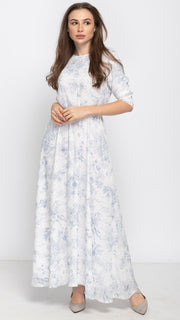 Everything Dress - Blue Toile Maxi