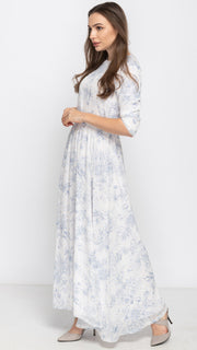 Everything Dress - Blue Toile Maxi