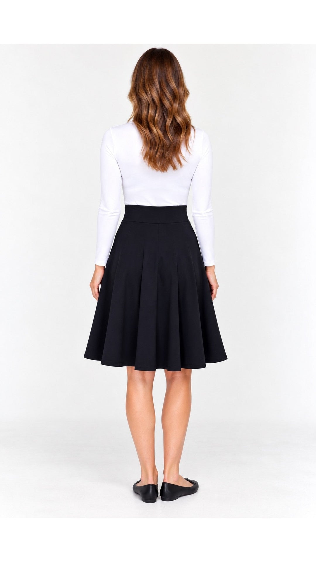 KMW Style 1602 25" Black Circle Skirt - back view