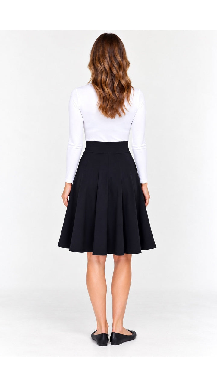 KMW Style 1602 25" Black Circle Skirt - back view