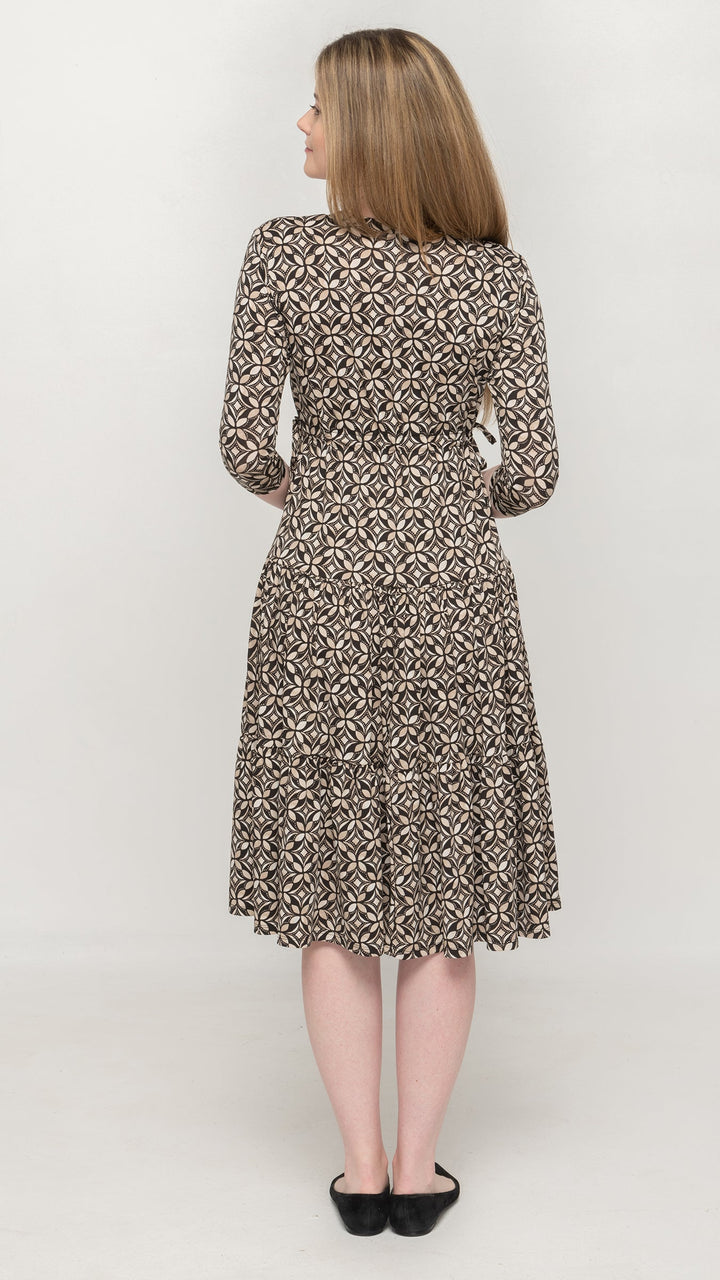 Tiered Drawstring Dress