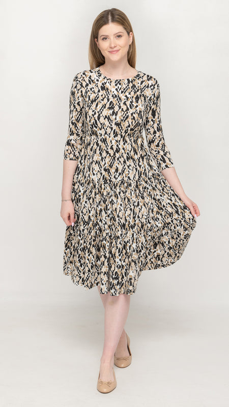 Tiered Drawstring Dress